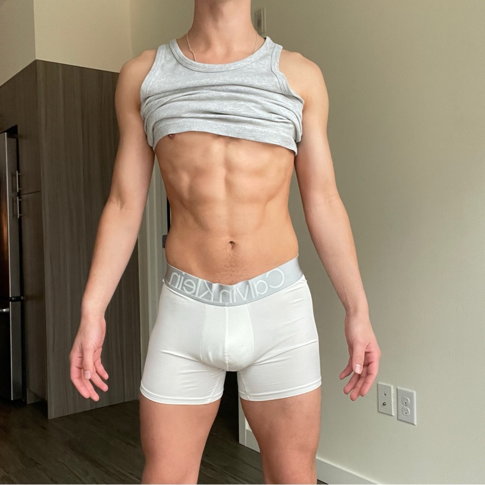 Calvin Klein Men's White Boxer Briefs